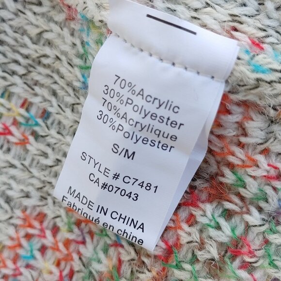 Dreamers Cardigan Open Front Aztec Pattern S/M Duster Sweater - Picture 3 of 6